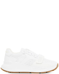 Chaussures de sport blanches Burberry