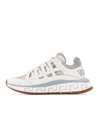 Chaussures de sport blanches Versace