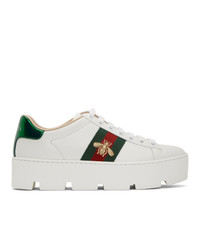 Chaussures de sport blanches Gucci