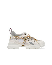 Chaussures de sport blanches Gucci