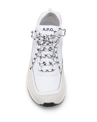 Chaussures de sport blanches A.P.C.