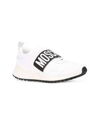 Chaussures de sport blanches Moschino