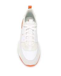 Chaussures de sport blanches Santoni