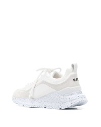 Chaussures de sport blanches MSGM