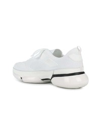 Chaussures de sport blanches Prada