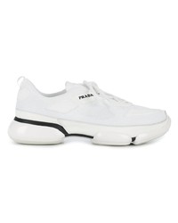 Chaussures de sport blanches Prada