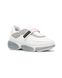 Chaussures de sport blanches Prada