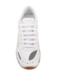 Chaussures de sport blanches Versace