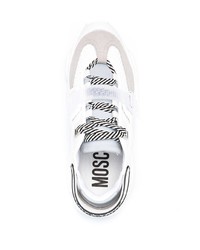 Chaussures de sport blanches Moschino