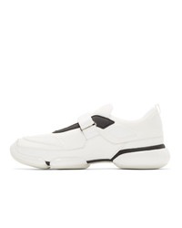 Chaussures de sport blanches Prada