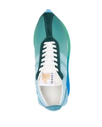 Chaussures de sport bleu canard Lanvin