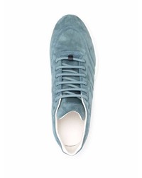 Chaussures de sport bleu canard Giorgio Armani
