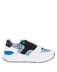 Chaussures de sport bleu clair Burberry