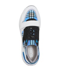 Chaussures de sport bleu clair Burberry