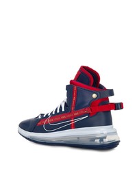 Chaussures de sport bleu et rouge Nike