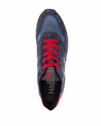 Chaussures de sport bleu et rouge Hogan