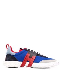 Chaussures de sport bleu et rouge Hogan