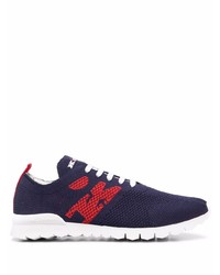 Chaussures de sport bleu et rouge Kiton