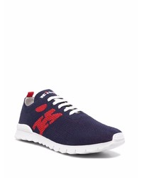 Chaussures de sport bleu et rouge Kiton