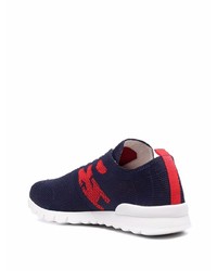 Chaussures de sport bleu et rouge Kiton