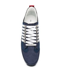 Chaussures de sport bleu marine et blanc DSQUARED2