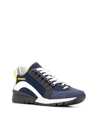 Chaussures de sport bleu marine et blanc DSQUARED2