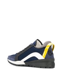 Chaussures de sport bleu marine et blanc DSQUARED2