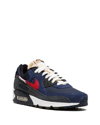 Chaussures de sport bleu marine et blanc Nike