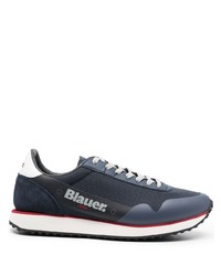 Chaussures de sport bleu marine et blanc Blauer