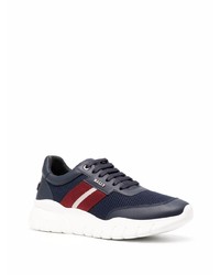 Chaussures de sport bleu marine et blanc Bally