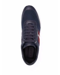 Chaussures de sport bleu marine et blanc Bally