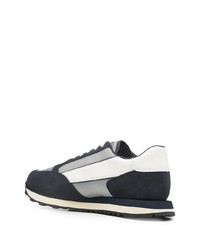 Chaussures de sport bleu marine et blanc Armani Exchange