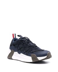 Chaussures de sport bleu marine et blanc Moncler