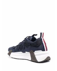 Chaussures de sport bleu marine et blanc Moncler