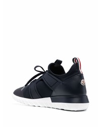 Chaussures de sport bleu marine et blanc Moncler