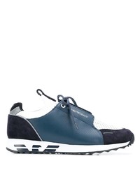 Chaussures de sport bleu marine et blanc Emporio Armani