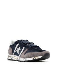 Chaussures de sport bleu marine et blanc Premiata