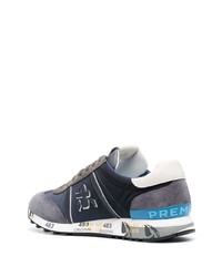 Chaussures de sport bleu marine et blanc Premiata