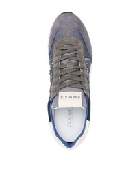 Chaussures de sport bleu marine et blanc Premiata