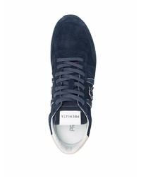 Chaussures de sport bleu marine et blanc Premiata