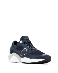 Chaussures de sport bleu marine et blanc Philippe Model Paris