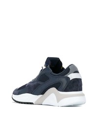 Chaussures de sport bleu marine et blanc Philippe Model Paris