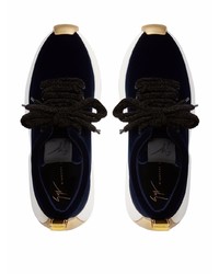 Chaussures de sport bleu marine et blanc Giuseppe Zanotti