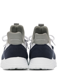 Chaussures de sport bleu marine et blanc ekn