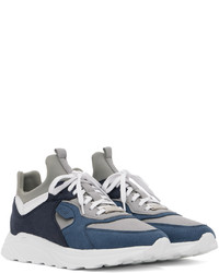 Chaussures de sport bleu marine et blanc ekn
