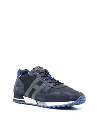 Chaussures de sport bleu marine et blanc Hogan