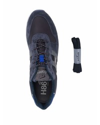 Chaussures de sport bleu marine et blanc Hogan