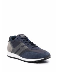 Chaussures de sport bleu marine et blanc Hogan