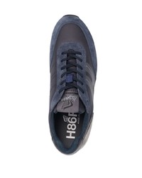 Chaussures de sport bleu marine et blanc Hogan