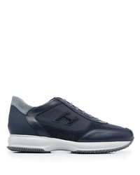 Chaussures de sport bleu marine et blanc Hogan